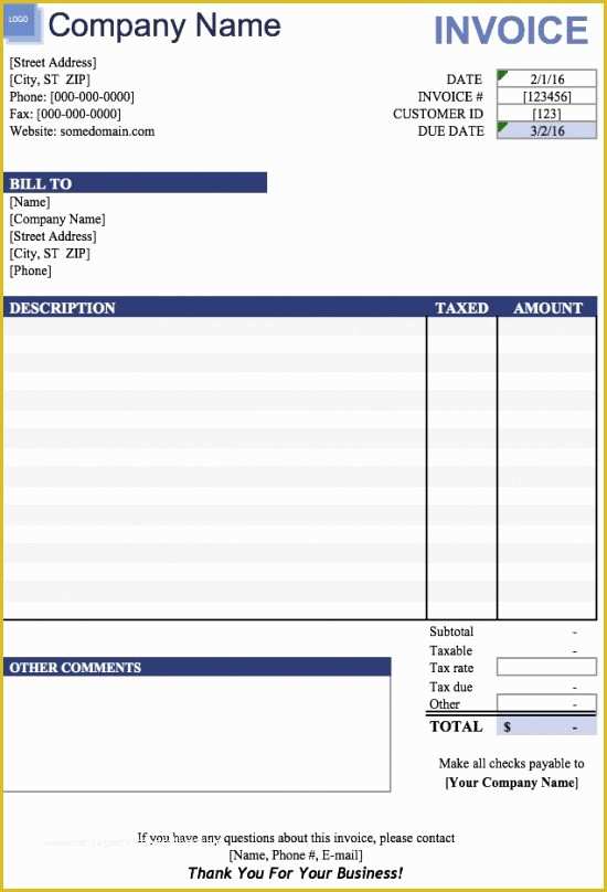 Free Printable Invoice Templates Excel Of 19 Free Invoice Template Excel Easy to Edit and Customize