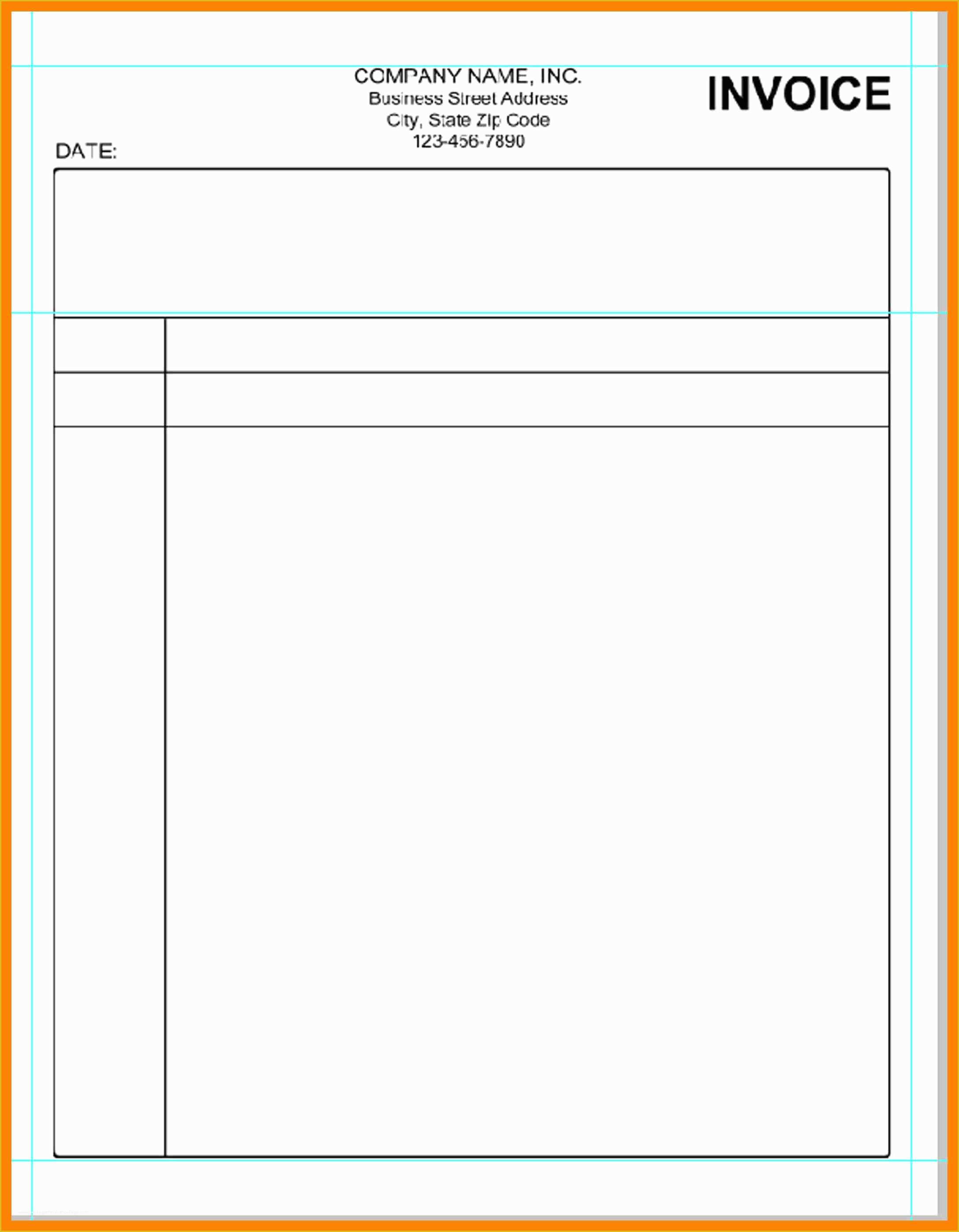 Free Printable Invoice Templates Excel Of Blank Invoice