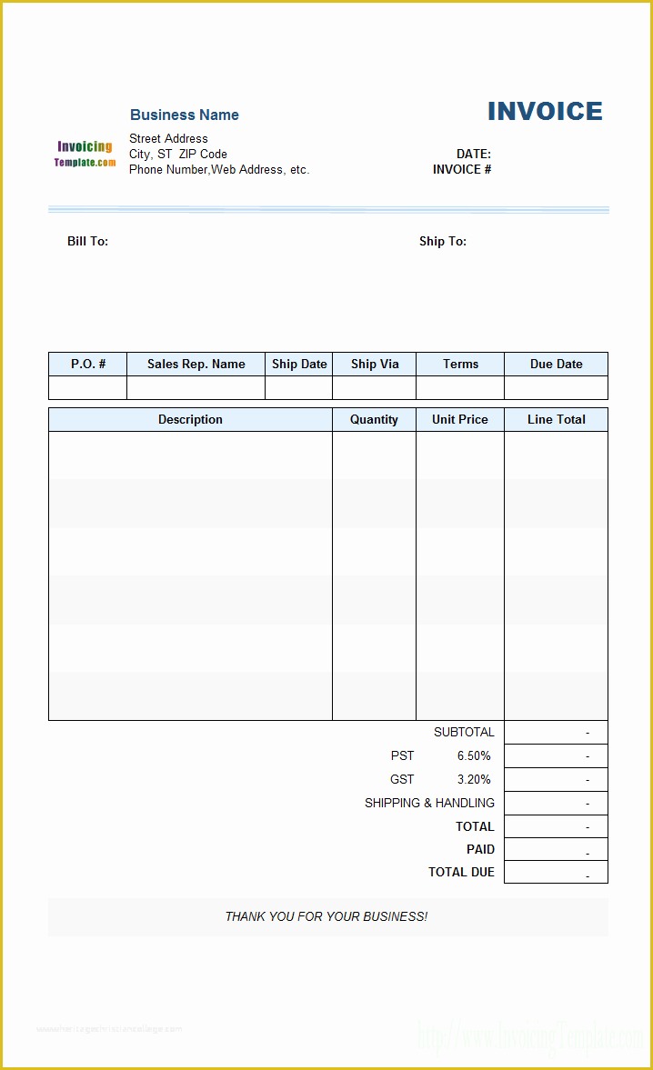 Free Printable Invoice Templates Excel Of Blank Invoices to Print Mughals