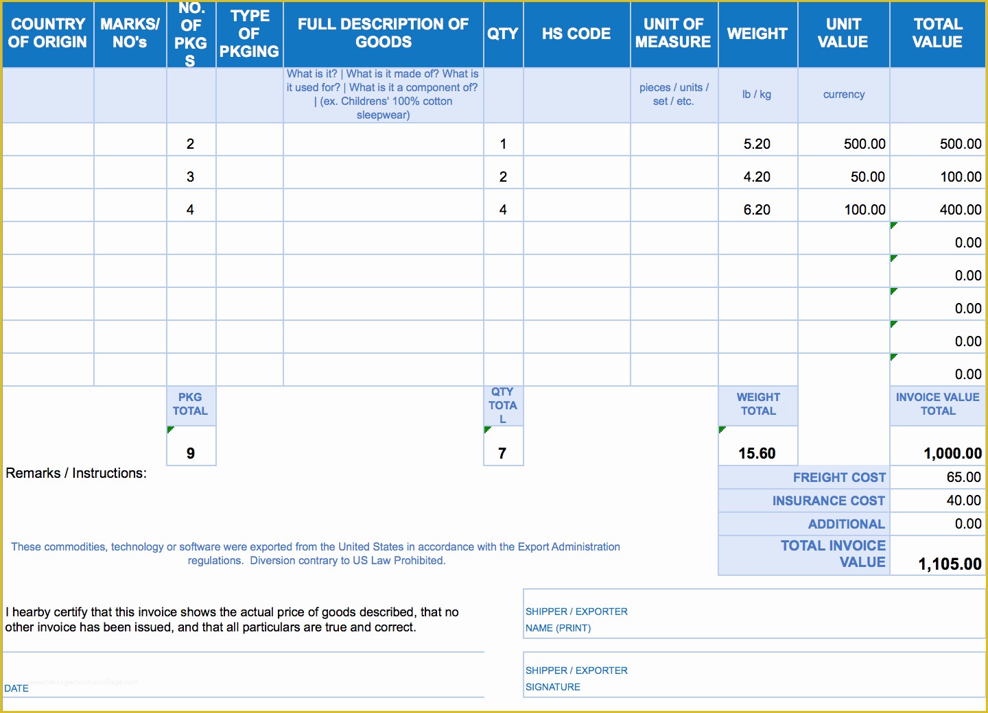 Free Printable Invoice Templates Excel Of Free Excel Invoice Templates Smartsheet