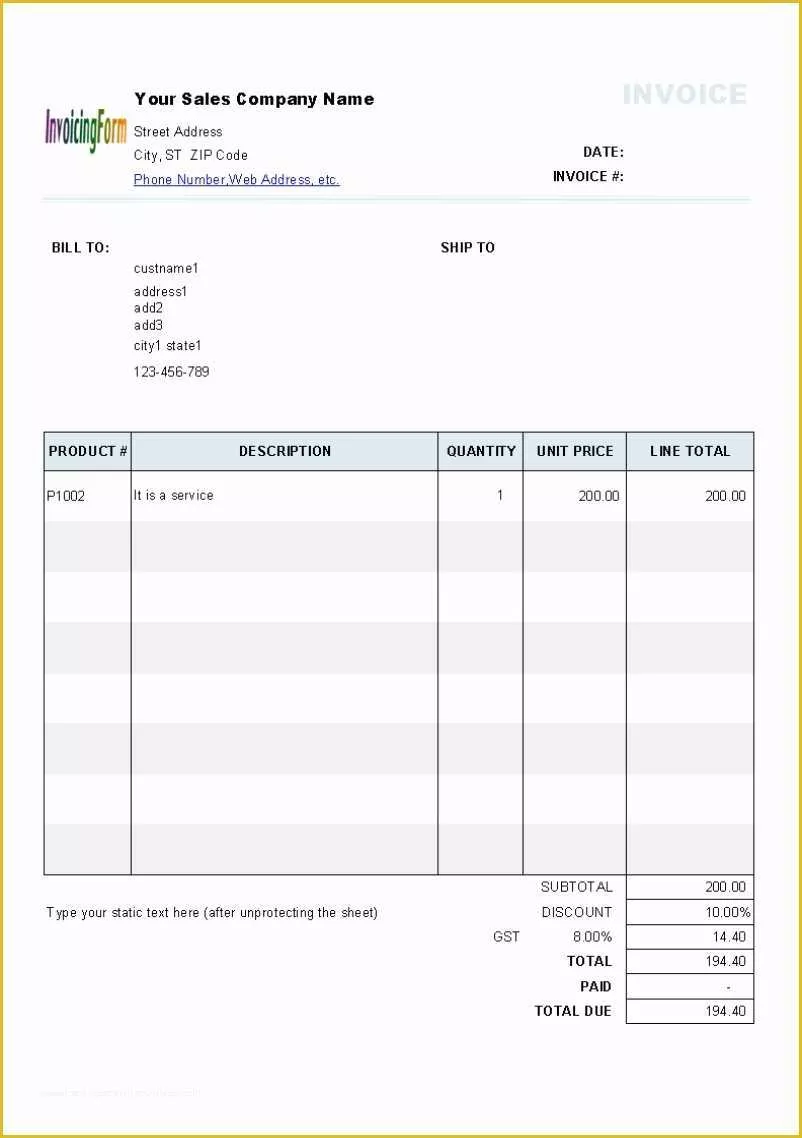 Free Printable Invoice Templates Excel Of Invoice Template Excel Australia Invoice Template Ideas