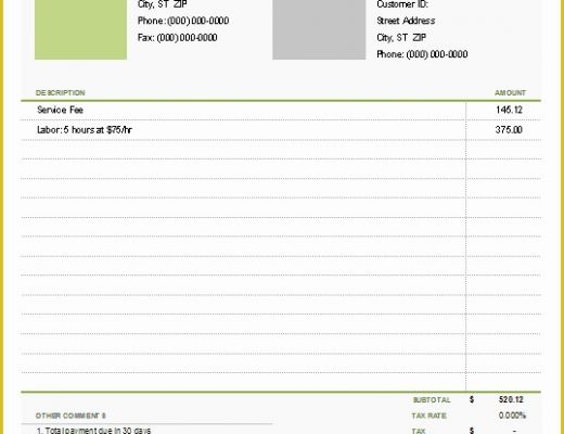 Free Printable Invoice Templates Excel Of Simple Invoice Template for Excel Free