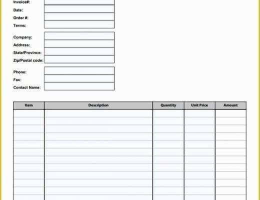 Free Printable Invoice Templates Of 52 Sample Blank Invoice Templates