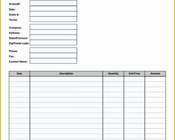 Free Printable Invoice Templates Of 52 Sample Blank Invoice Templates