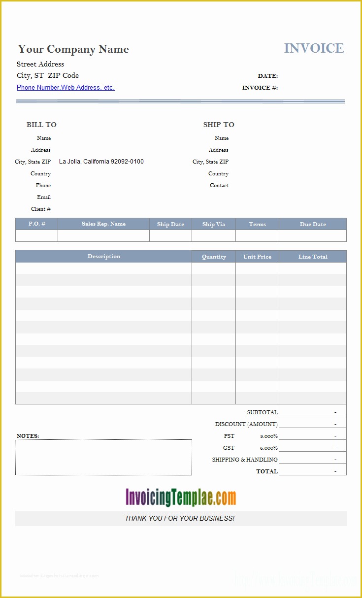 Free Printable Invoice Templates Of Access Invoice Template Free