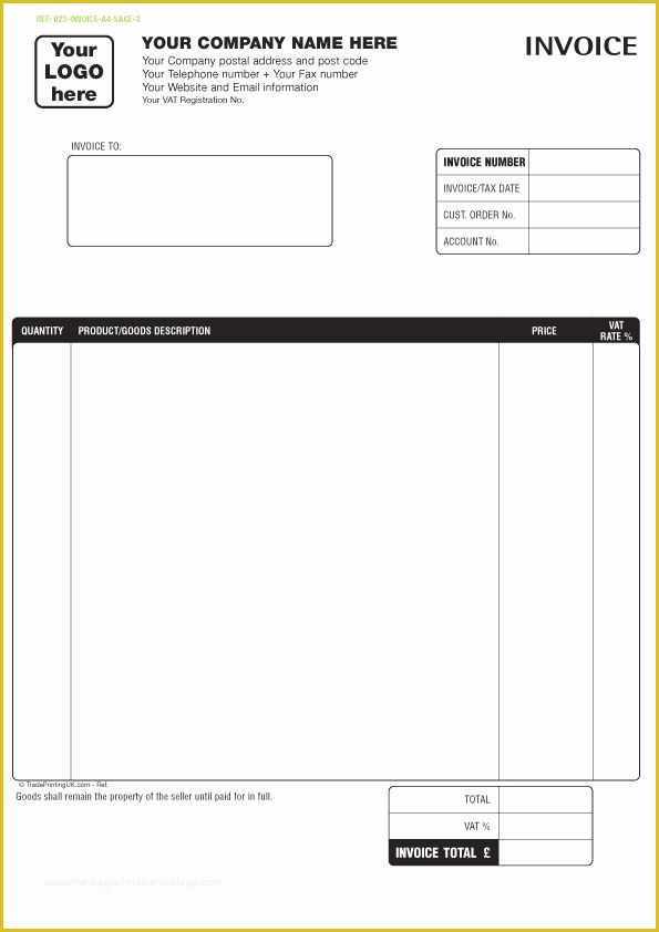 Free Printable Invoice Templates Of Free Sage Invoice Templates