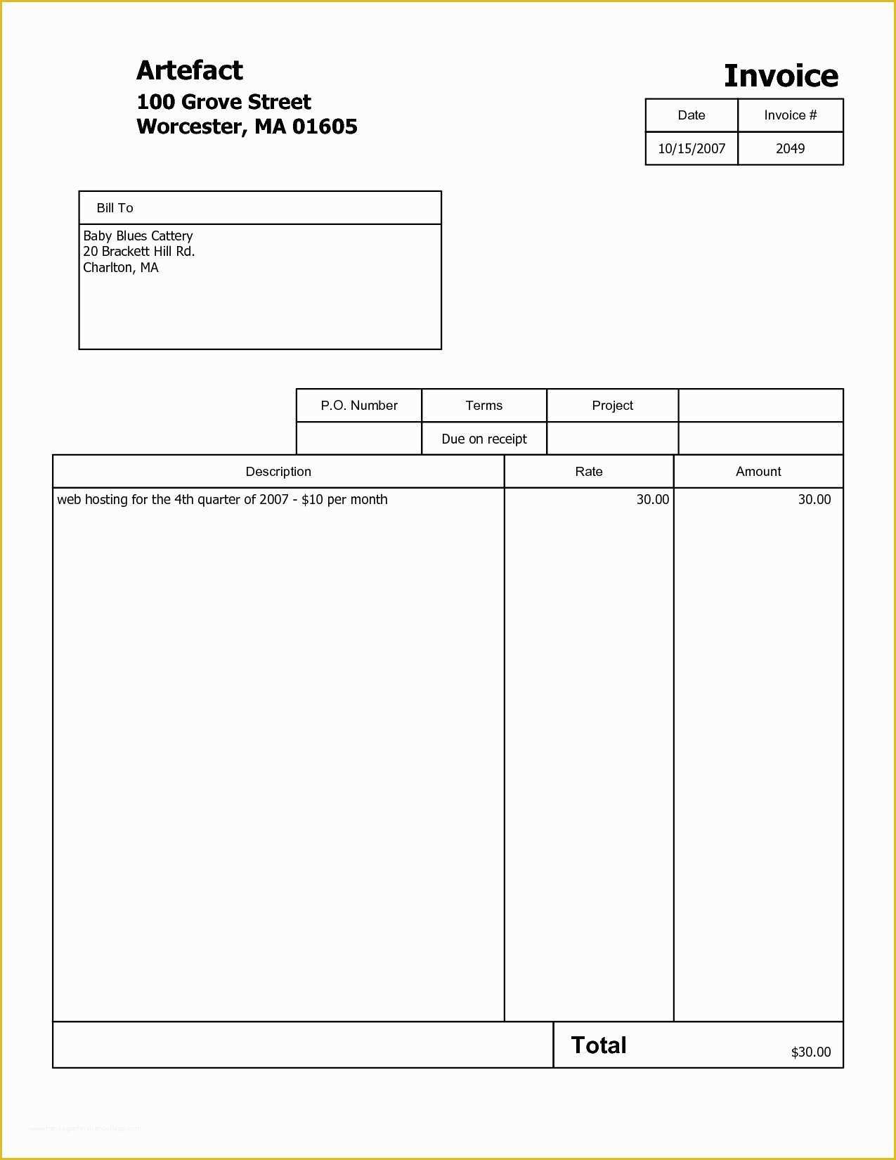 Free Printable Invoice Templates Of Printable Invoice Pdf Invoice Template Ideas