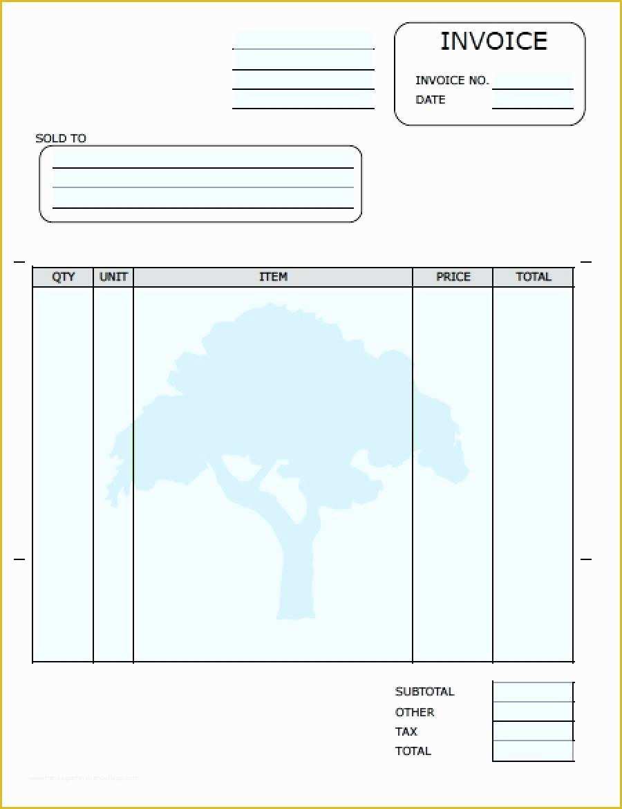 Free Printable Invoice Templates Of Template Blank Invoice Template Printable