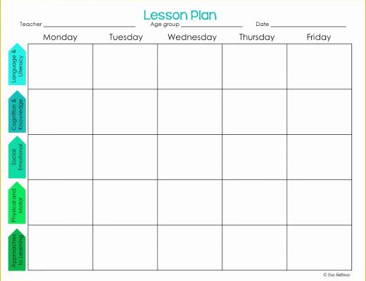 Free Printable Lesson Plan Template Blank Of Free Printable Weekly Lesson Plan Template