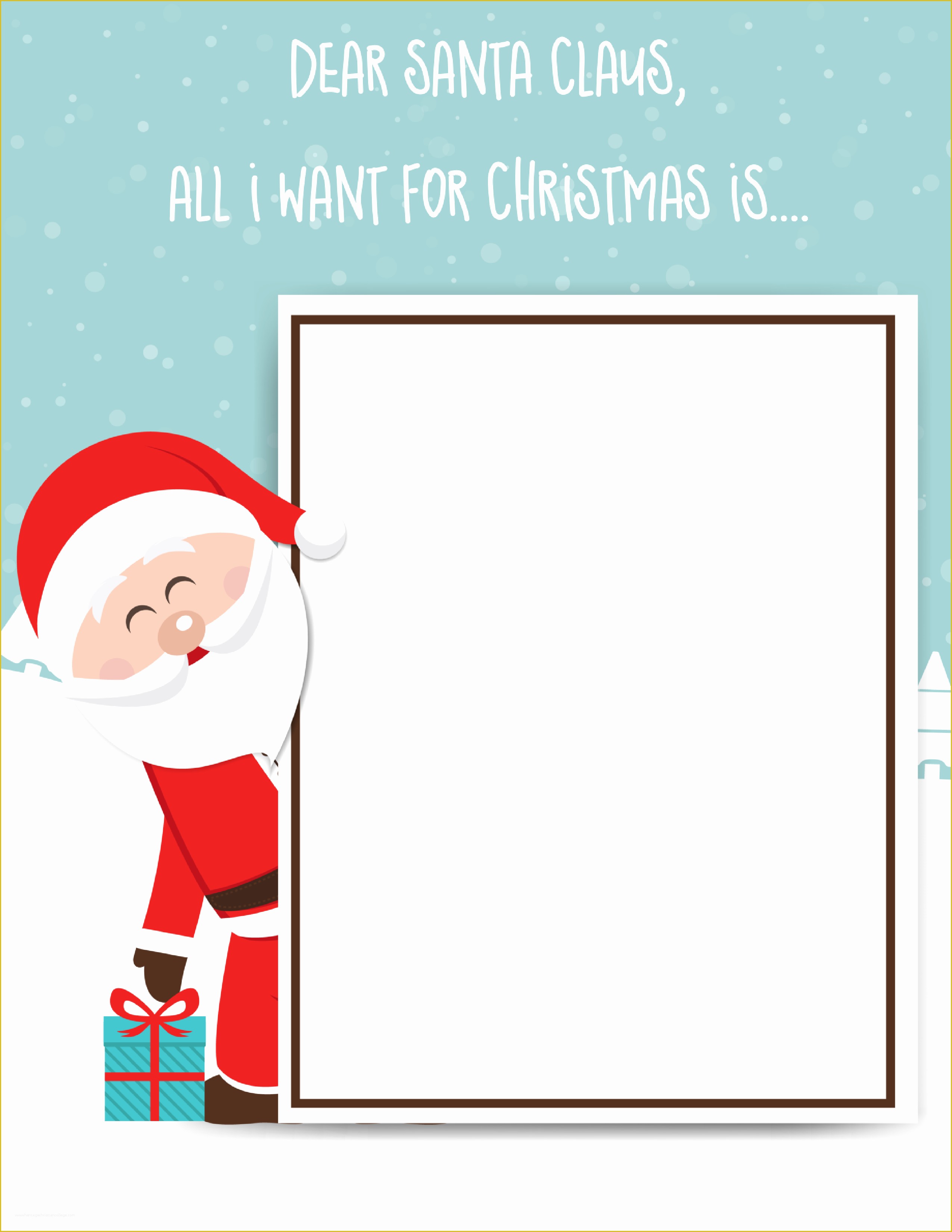 Free Printable Letter From Santa Template Of Santa Claus Letter Free Printable for Kids