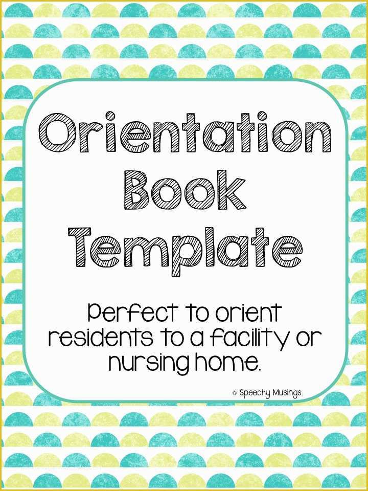 Free Printable Memory Book Templates Of Memory and orientation Books Speechy Musings