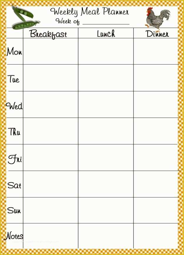 Free Printable Menu Templates Of 8 Best Of Printable Menu Planner Free Printable