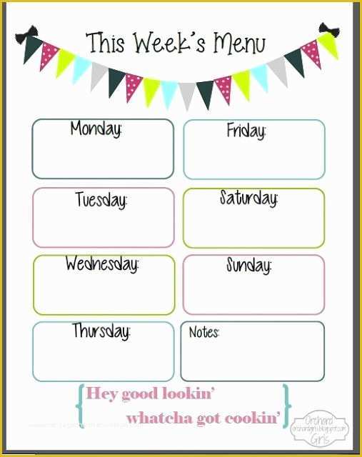 Free Printable Menu Templates Of 9 Best Of Printable Blank Menu for Daycares