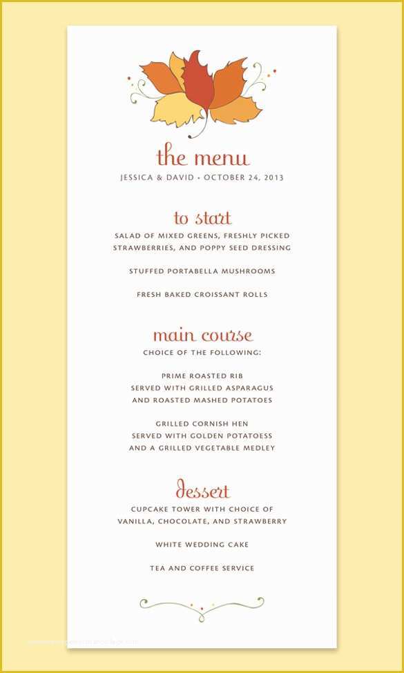 Free Printable Menu Templates Of Printable Thanksgiving Menu Templates for Free – Happy