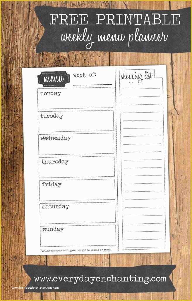 Free Printable Menu Templates Of the 25 Best Weekly Menu Template Ideas On Pinterest