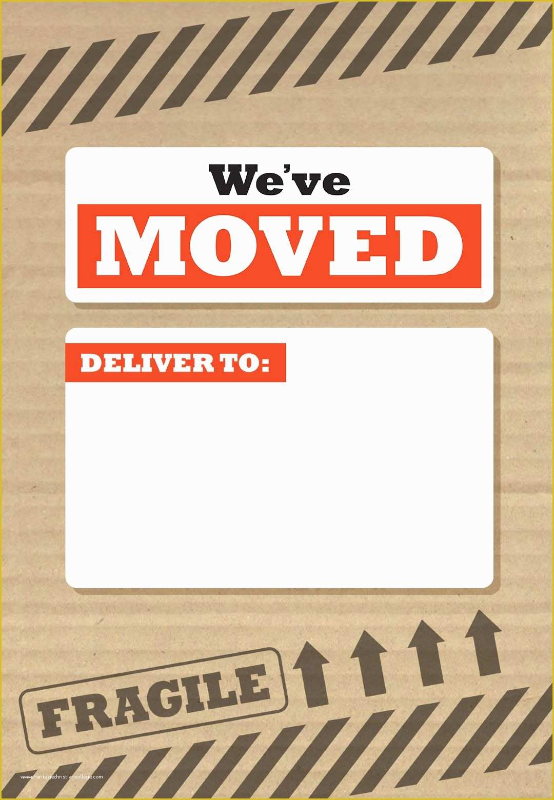 Free Printable Moving Announcement Templates Of We Ve Moved Box Free Printable Moving Announcement