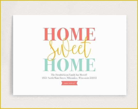 Free Printable Moving Announcement Templates Of We Ve Moved New Home Announcement New Address Moving