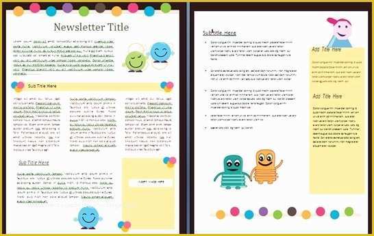 Free Printable Newsletter Templates Of Free Newsletter Templates Beepmunk