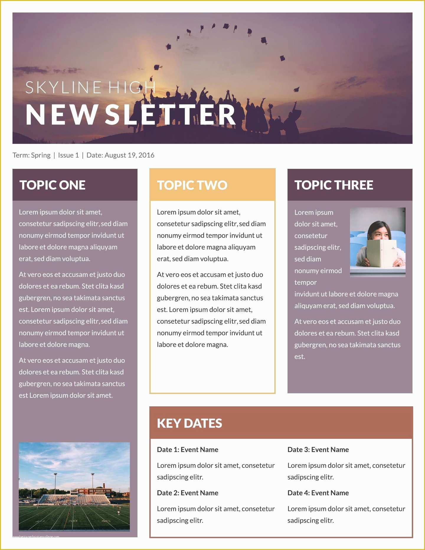 Free Printable Newsletter Templates Of Free Printable Newsletter Templates &amp; Email Newsletter