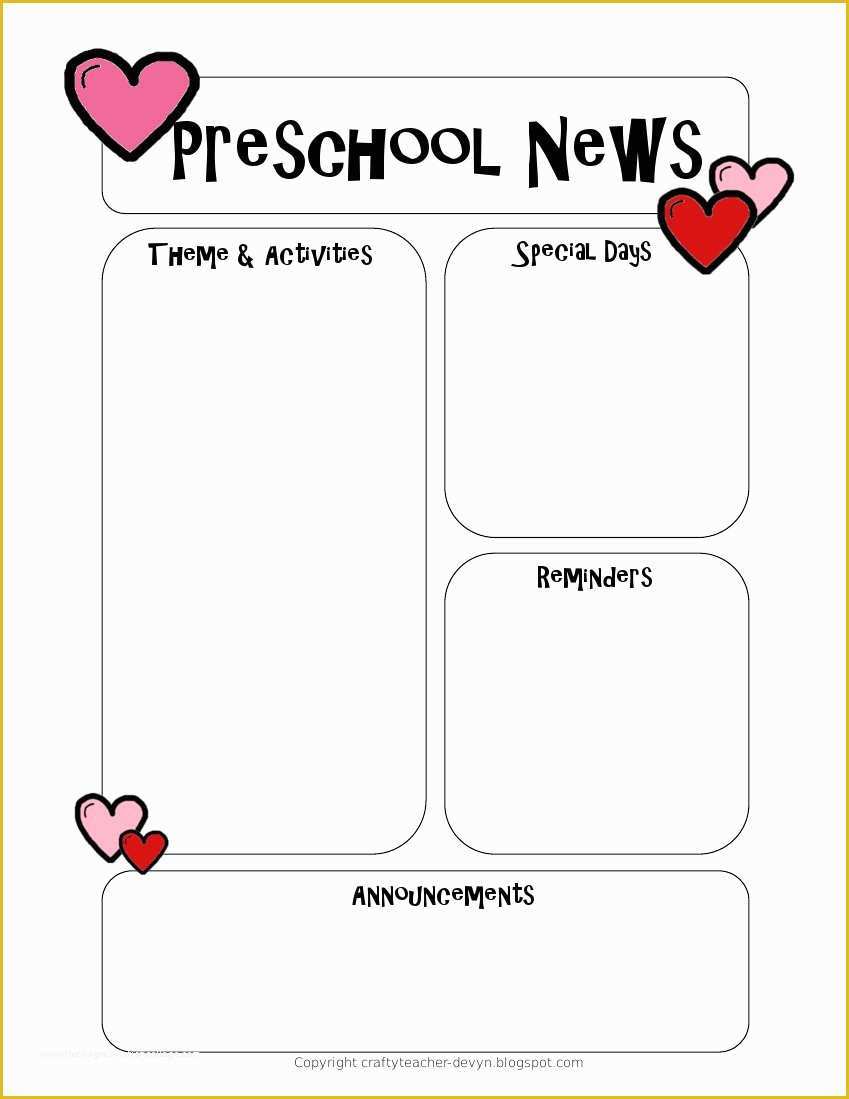 Free Printable Newsletter Templates Of Newsletter Templates
