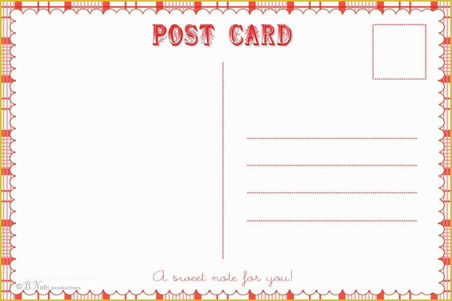 Free Printable Postcard Template Of 34 Blank Postcard Templates Psd 