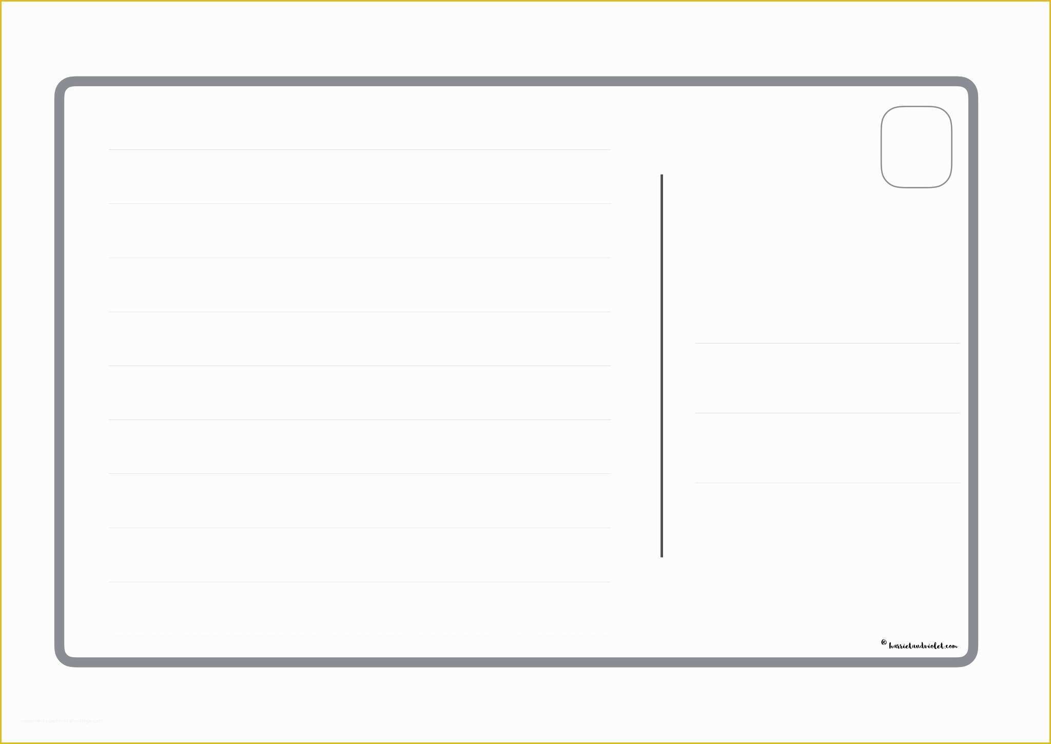 Create A Printable Postcard Online Free Printable Templates Free