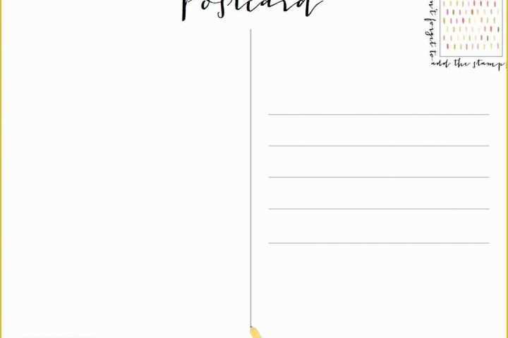 Free Printable Postcard Template Of Postcard Template Category Page 1 Efoza