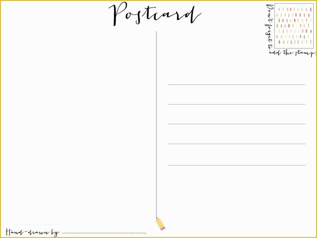 46 Free Printable Postcard Template