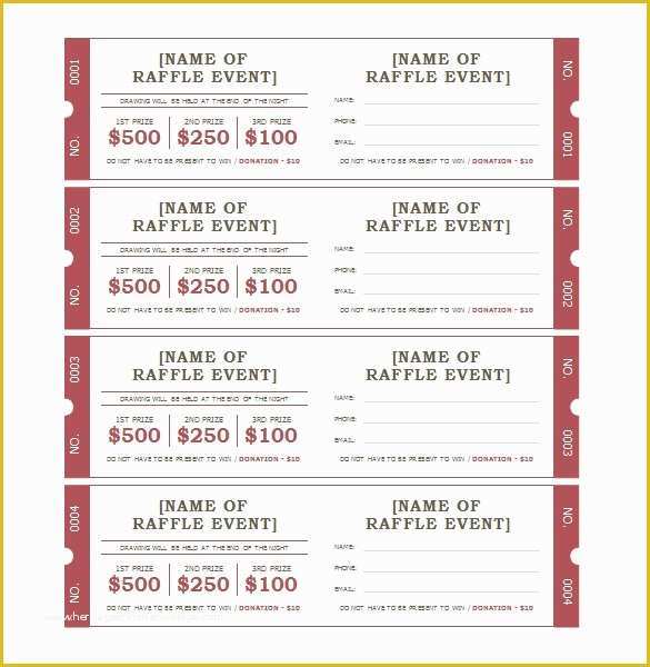 Free Printable Raffle Ticket Template Download Of 115 Ticket Templates Word Excel Pdf Psd Eps