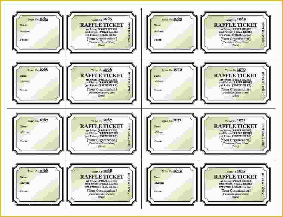 Free Printable Raffle Ticket Template Download Of 3 Printable Raffle Ticket Template