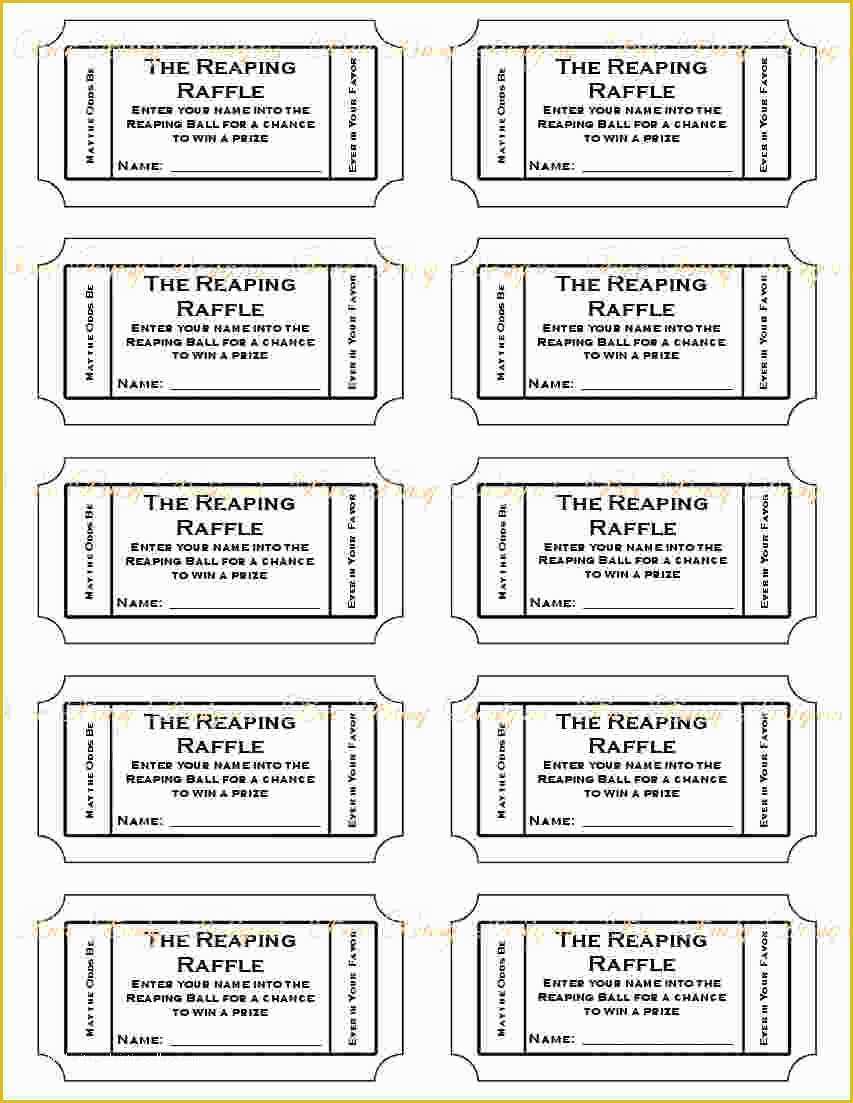 Free Printable Raffle Ticket Template Download Of 3 Printable Raffle Ticket Template