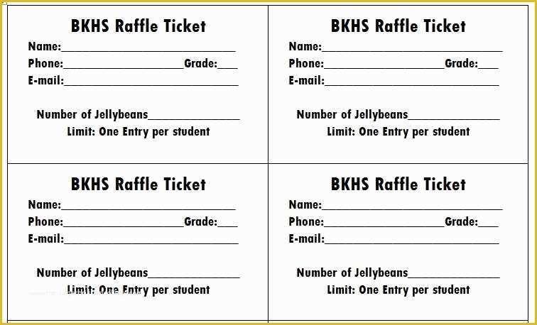 Free Printable Raffle Ticket Template Download Of Raffle Ticket Template
