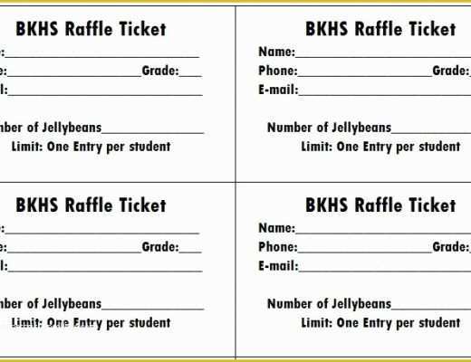 Free Printable Raffle Ticket Template Of 40 Free Editable Raffle &amp; Movie Ticket Templates