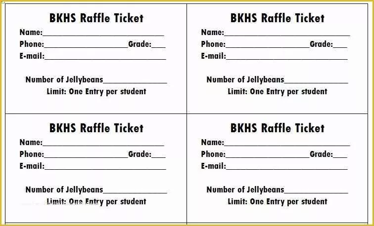 39 Free Printable Raffle Ticket Template