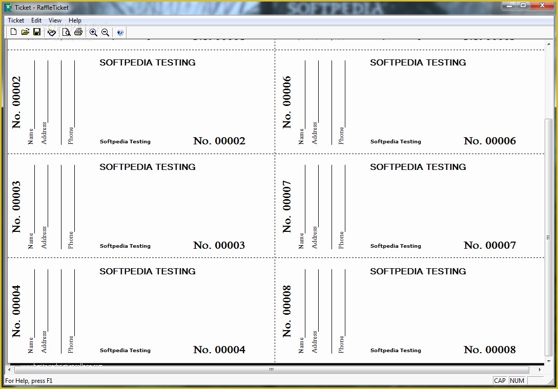 How To Make Numbered Raffle Tickets