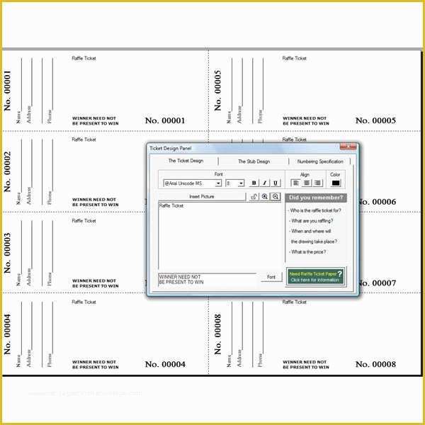 Free Printable Raffle Ticket Template Of 7 Best Of Free Printable Ticket Templates Downloads