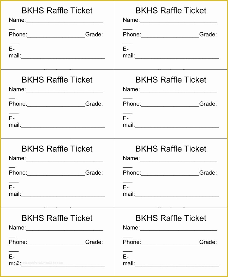 Free Printable Raffle Ticket Template Of Raffle Ticket Templates Word Templates Docs