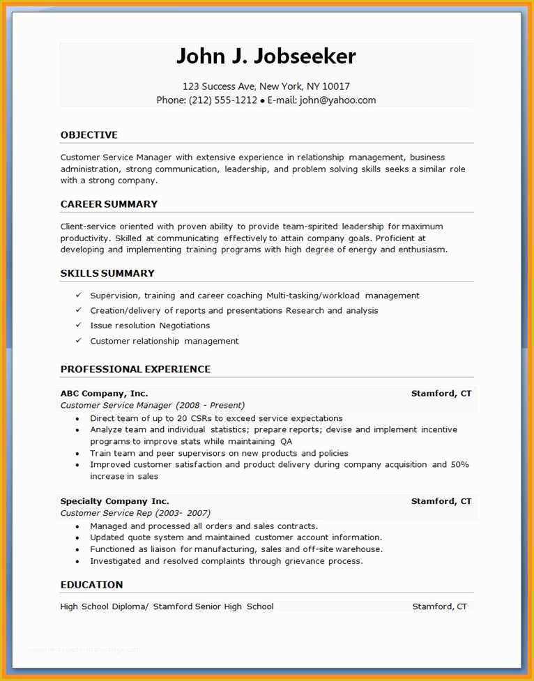 Free Printable Resume Templates Download Of 8 Free Cv Template Microsoft Word