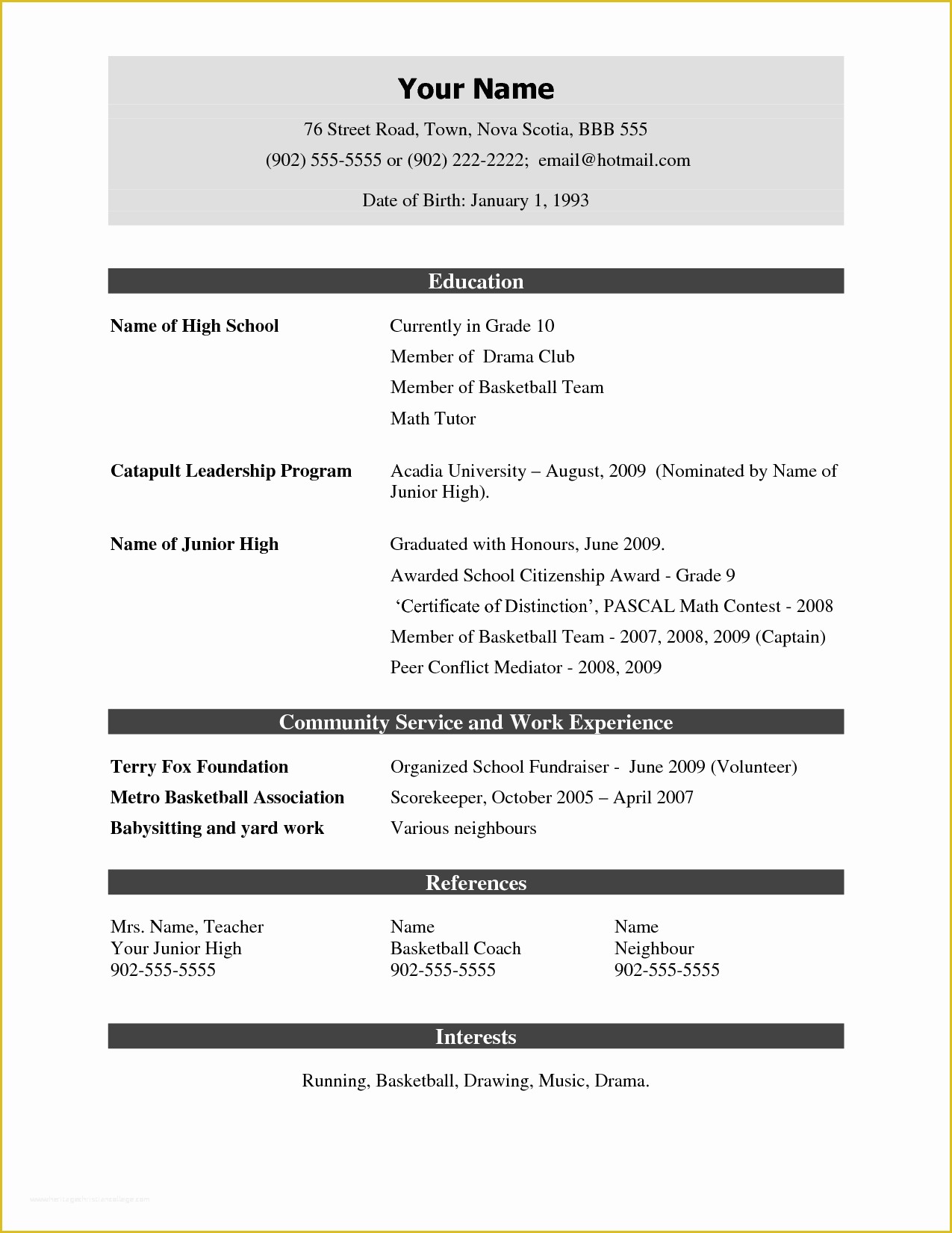 Free Printable Resume Templates Download Of Demo Resume