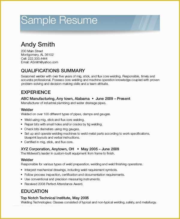 Free Printable Resume Templates Of Printable Resume Template 35 Free Word Pdf Documents