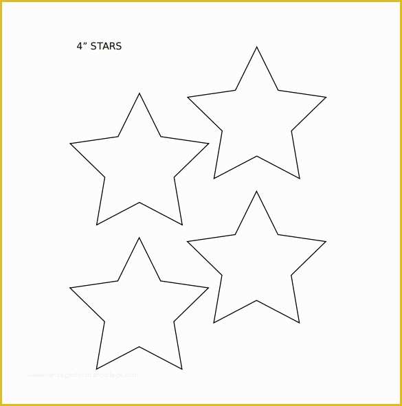 Free Printable Star Template Of 19 Best Printable Star Templates