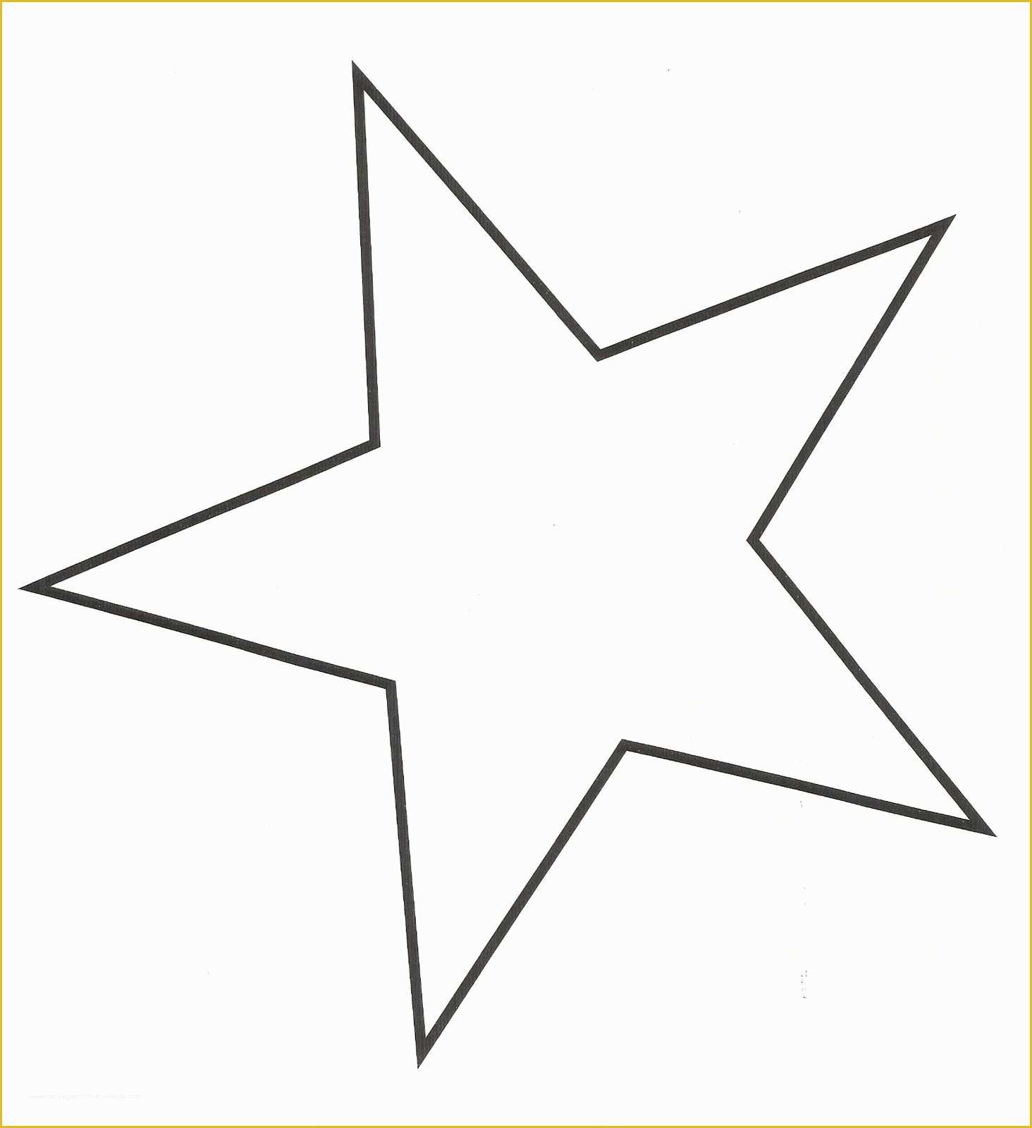 Free Printable Star Template Of 5 Point Star Template Printable Crafts