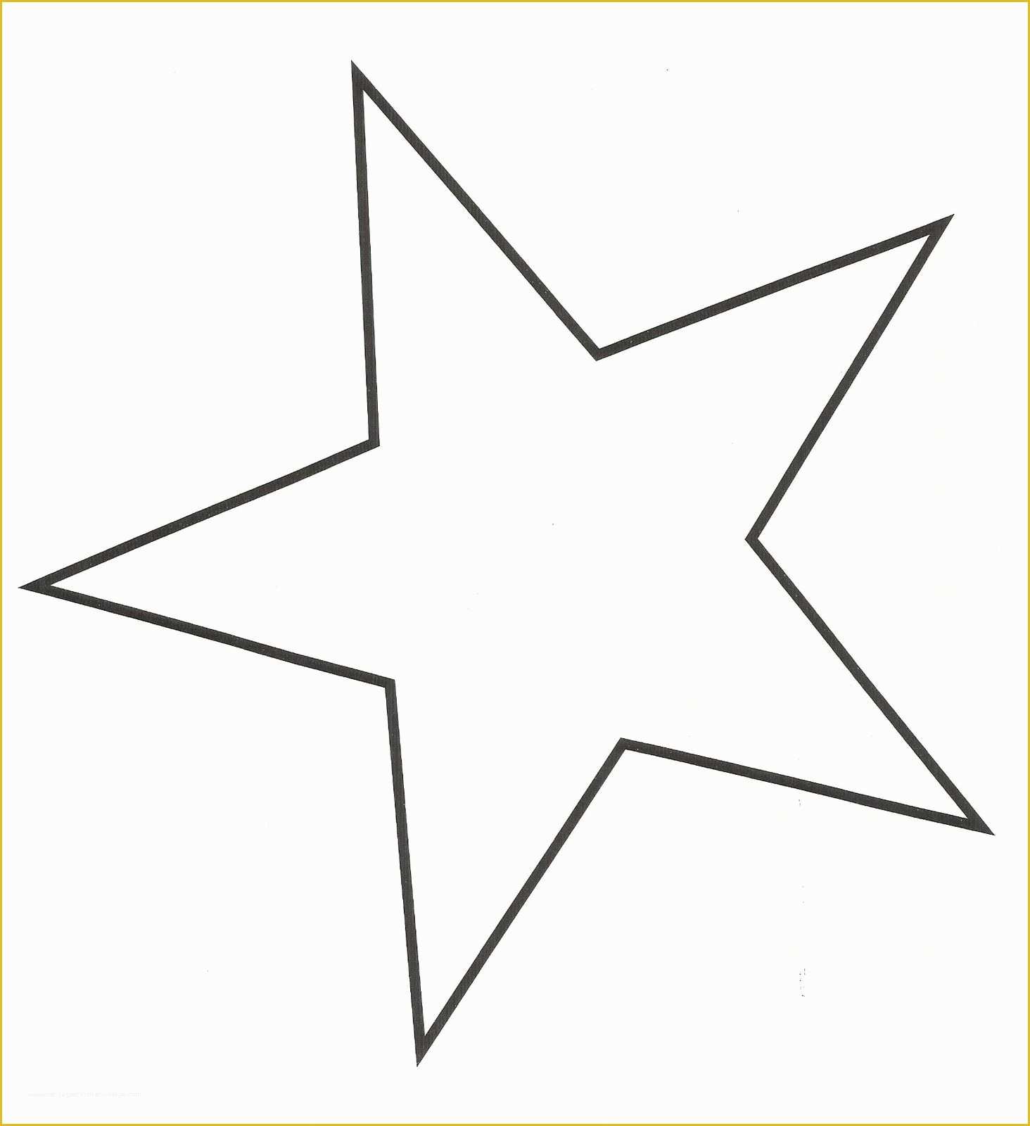 Free Printable Star Template Of 5 Point Star Template Printable Crafts