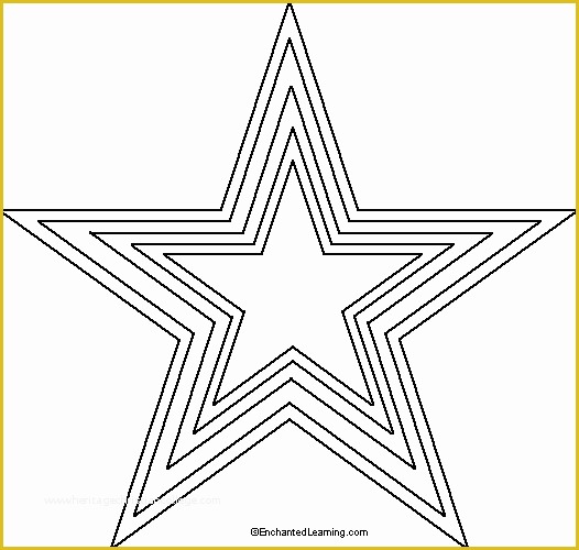 Free Printable Star Template Of Free Printable Heart Stencils & Star Templates