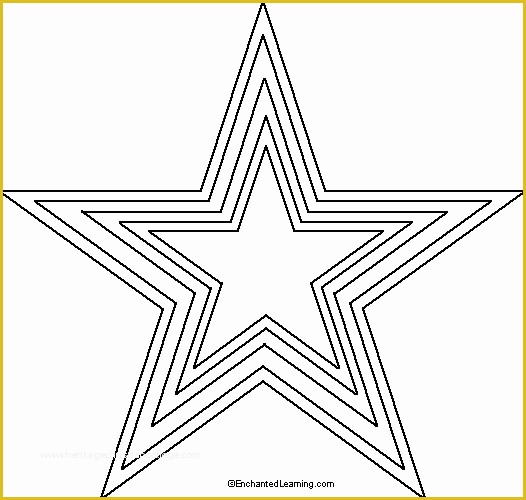 Free Printable Star Template Of Free Printable Heart Stencils &amp; Star Templates