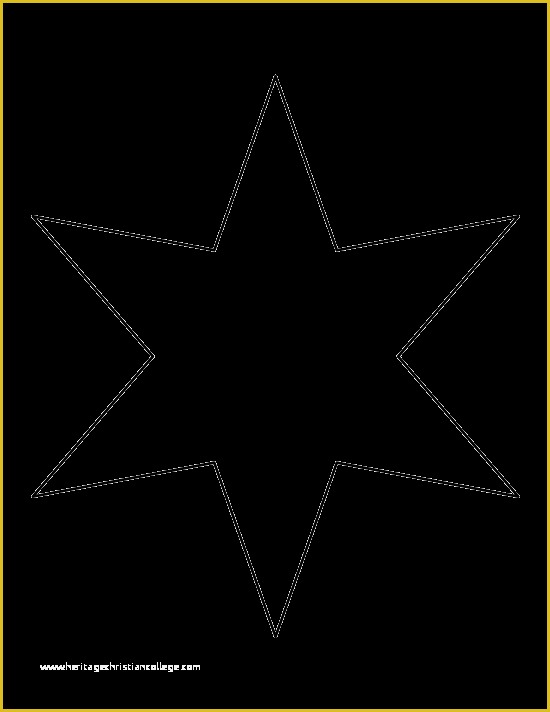 Free Printable Star Template Of Printable Six Pointed Star Template