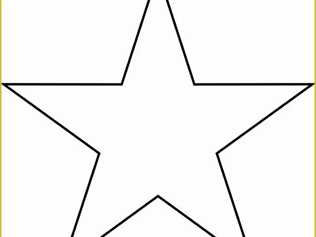 Free Printable Star Template Of Star