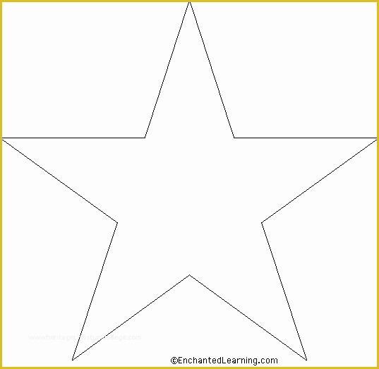 Free Printable Star Template Of Star Template Enchantedlearning
