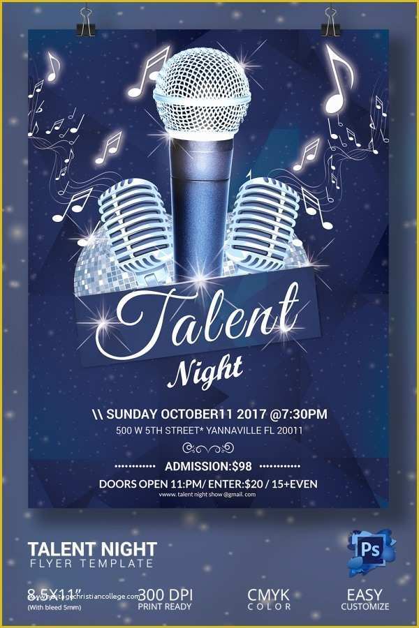 Free Printable Talent Show Flyer Template Of 16 Amazing Talent Show Flyer Templates Psd