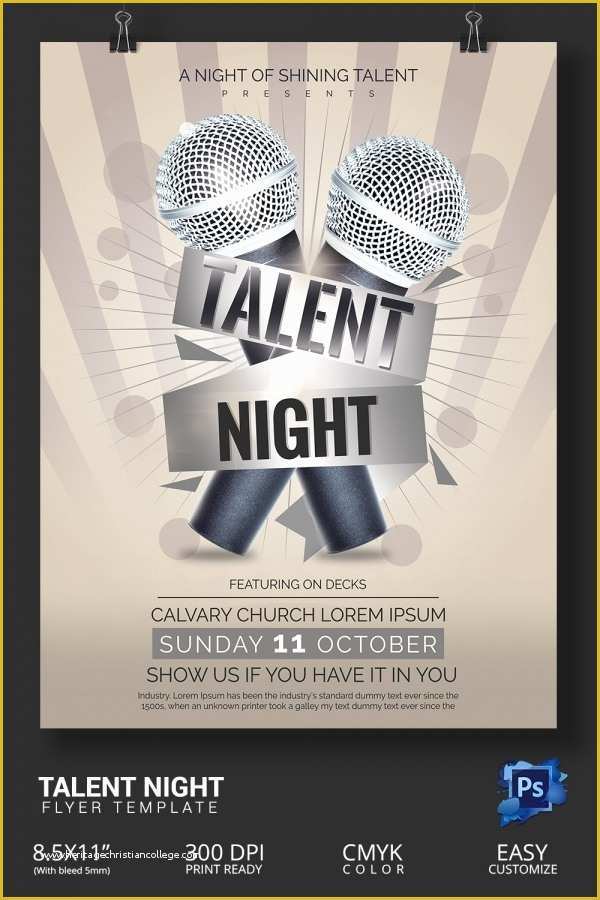 Free Printable Talent Show Flyer Template Of 18 Amazing Talent Show Flyer Templates Psd